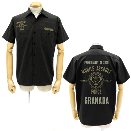 ガンダム/機動戦士ガンダム/地球連邦軍ワッペンベースワークシャツ