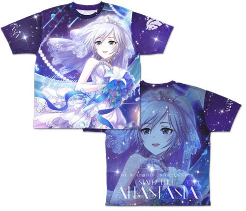 スターリーブライド アナスタシア 両面フルグラフィックtシャツ アイドルマスター シンデレラガールズ スタイリッシュ 四角かわいい デフォルメキャラクターのグラフィグ