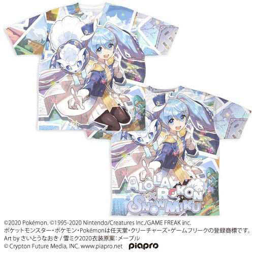 限定 アローラロコン 雪ミク 両面フルグラフィックtシャツ アローラロコン Snow Miku キャラクターグッズ アパレル製作販売のコスパ Cospa Cospa Inc