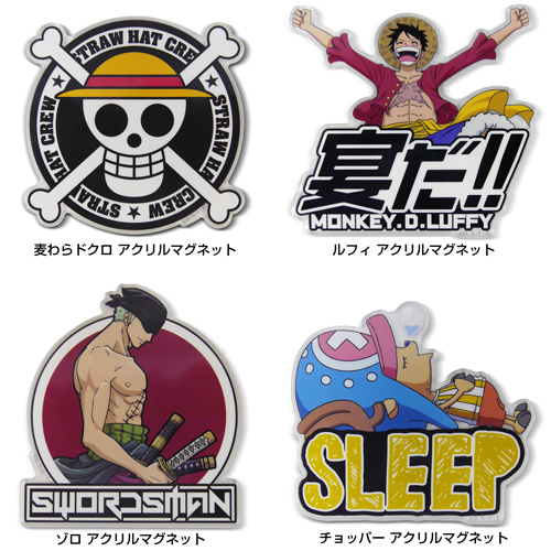 麦わらドクロ アクリルマグネット ワンピース キャラクターグッズ販売のジーストア Gee Store