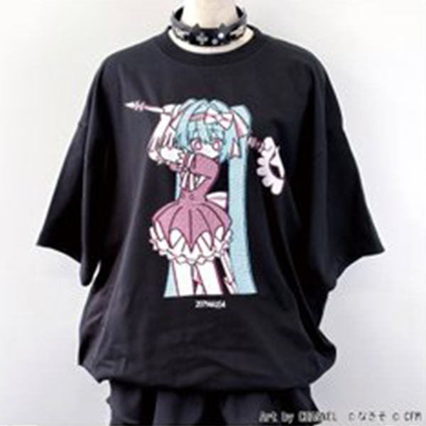 いますぐ輪廻 ドローコードTシャツ／BLACK