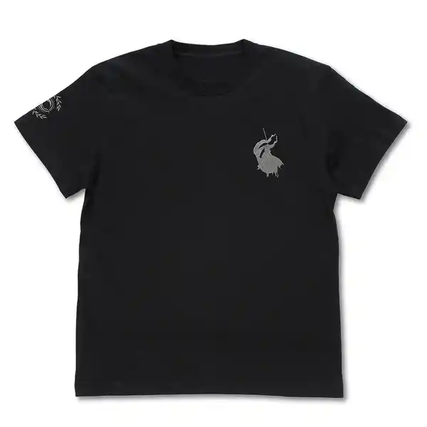 アヴェンジャー/ジャンヌ・ダルク〔オルタ〕ワンポイント刺繍Tシャツ／BLACK