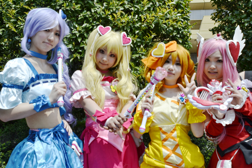 フレッシュプリキュア！｜キュアベリー／キュアピーチ／キュアパイン／キュアパッション｜杏里／沢木ナナル／秋雨叶人／ミコト