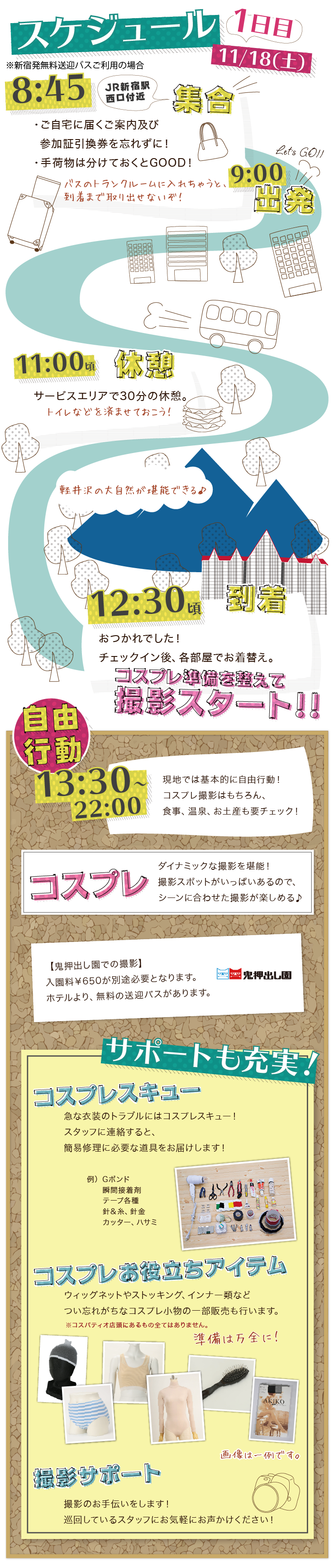 簡単なスケジュール