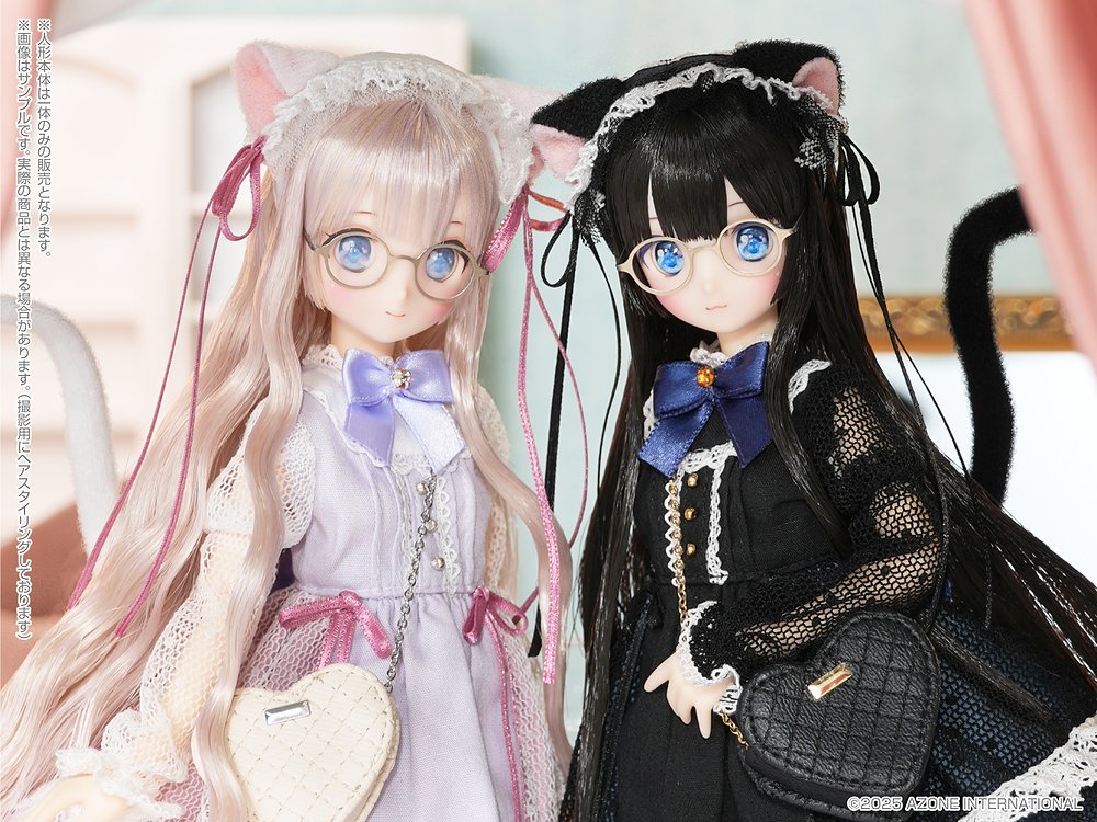 [予約開始]『からふるDreamin’』朝比奈 幸穂 ～A Gift from M．K．～（黒猫ver．／白猫ver．）が登場！[アゾン]