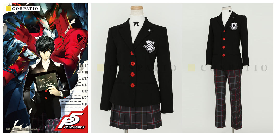 [予約開始]『ペルソナ5』キャラクターデザイナー副島成記氏、完全監修！主人公たちが通う“秀尽学園高校”の制服が新登場！