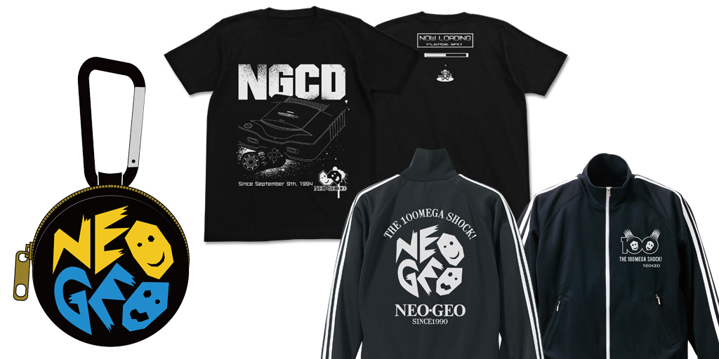 [予約開始]『NEOGEO』100メガショック ジャージ、NEOGEOコインケース、NEOGEO CD Tシャツが登場！