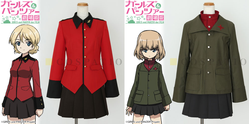 [予約開始]『ガールズ＆パンツァー 劇場版』主人公たちが通う“県立大洗女子学園”のライバル校である“聖グロリアーナ女学院”と“プラウダ高校”のパンツァージャケットが新登場！