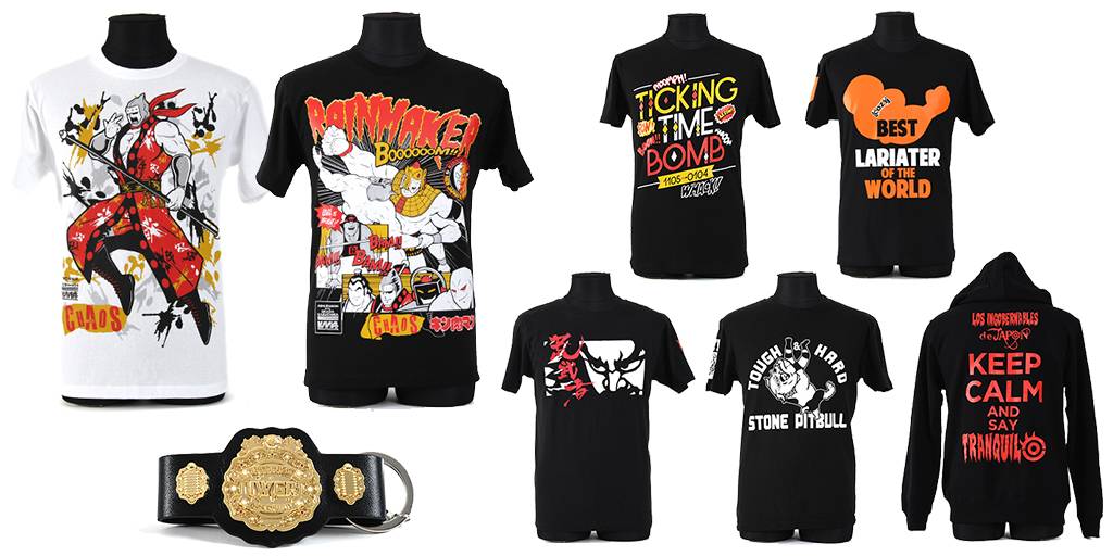 [予約開始]『新日本プロレスリング』Tシャツ、パーカー、ストラップ、DVDが登場！