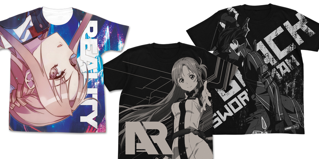 ユウキの管理番号79SAO ソードアート　限定Tシャツ　キリト　アスナ