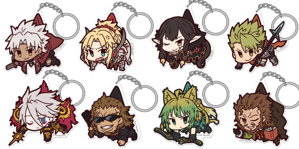 [予約開始]『Fate/Apocrypha』お気に入りのキャラをつまんじゃおう！アクリルつままれキーホルダー＆ストラップが登場！[二次元コスパ]