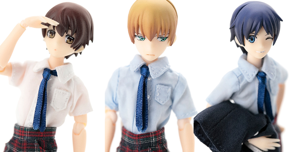 [予約開始]『ピコ男子』各キャラクターのヘッドパーツ、フェイスパーツを組み替えて自分好みのキャラクターが作成できる 1/12 スケールのドールシリーズ『ピコ男子』に、アレンジの幅が広がるバリエーションカラーが登場！[アゾン]