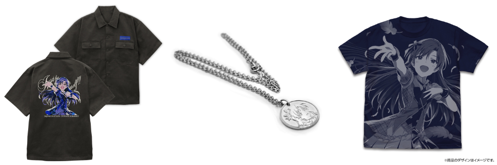 [予約開始]『THE IDOLM＠STER』「如月千早」の刺繍ワークシャツ、シルバーペンダント、オールプリントTシャツが登場！[二次元コスパ]