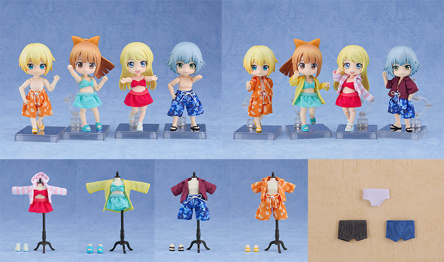 [予約開始]『ねんどろいどどーる』夏にピッタリな「おようふくセット水着」、シンプルな「アンダーウェアセット」が登場！[グッドスマイルカンパニー]