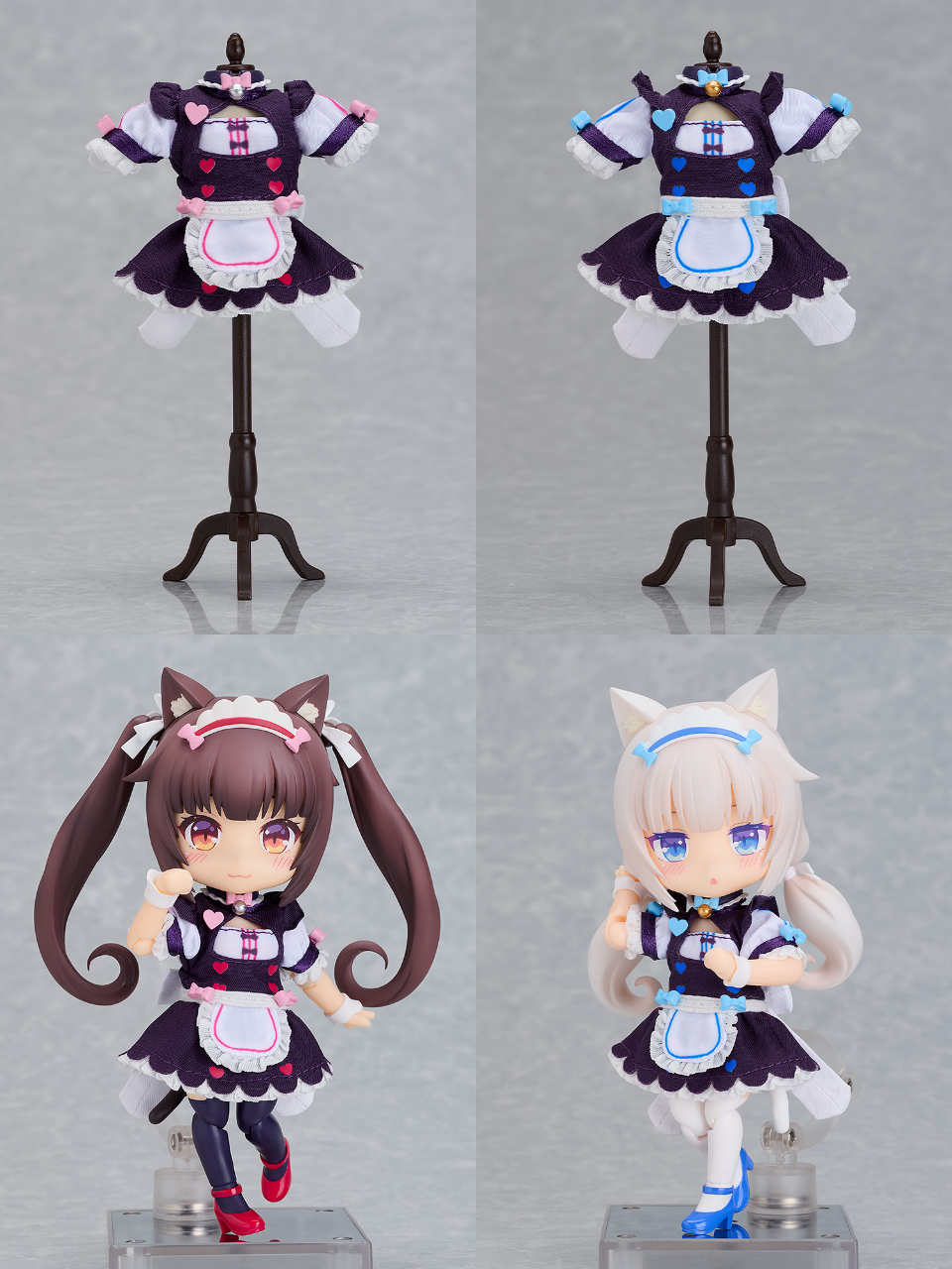 [予約開始]『ネコぱら セカイコネクト』「ねんどろいどどーる ショコラ／バニラ」のおようふくセットが登場！[グッドスマイルカンパニー]