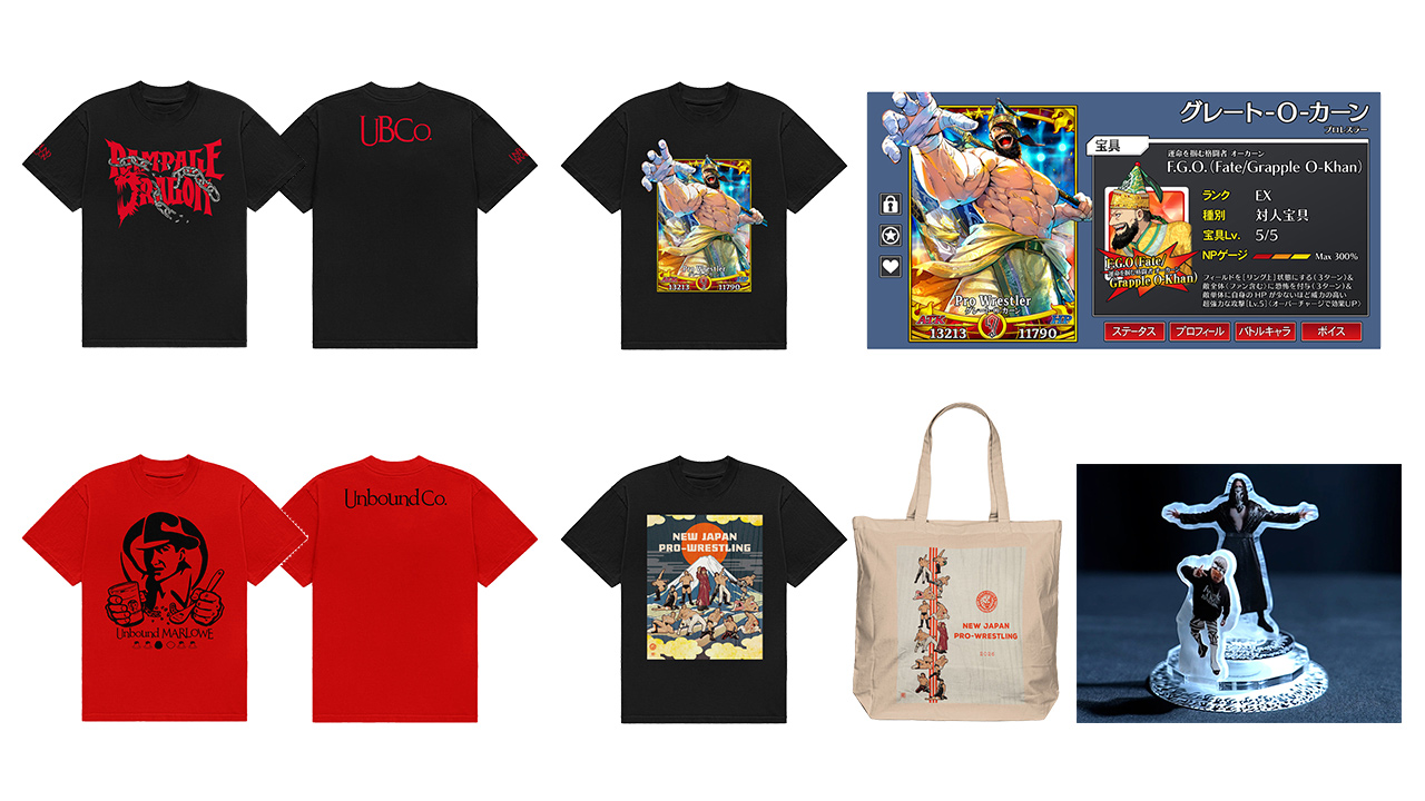 [販売開始]『新日本プロレスリング』Tシャツ、アクリルスタンド、バスタオル、トートバッグが登場！[新日本プロレス]