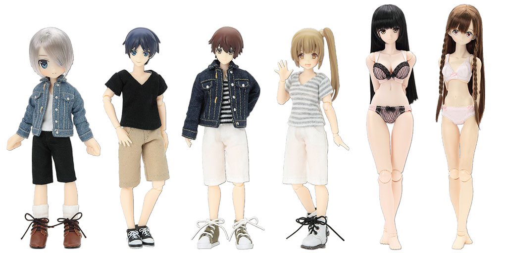 [予約開始]『AZONE』1/12サイズドール用ミニコスチュームから、Gジャン、ハーフパンツ、VネックTシャツ、48/50cmドール用ミニコスチュームから、シンプルブラ＆ショーツII、レーシィーブラショーツセットが登場！[アゾン]