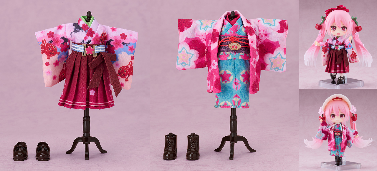 [予約開始]『初音ミク』「ねんどろいどどーる 桜ミク ひろはこ 2025Ver.（弘前／函館）」のおようふくセットが登場！[グッドスマイルカンパニー]