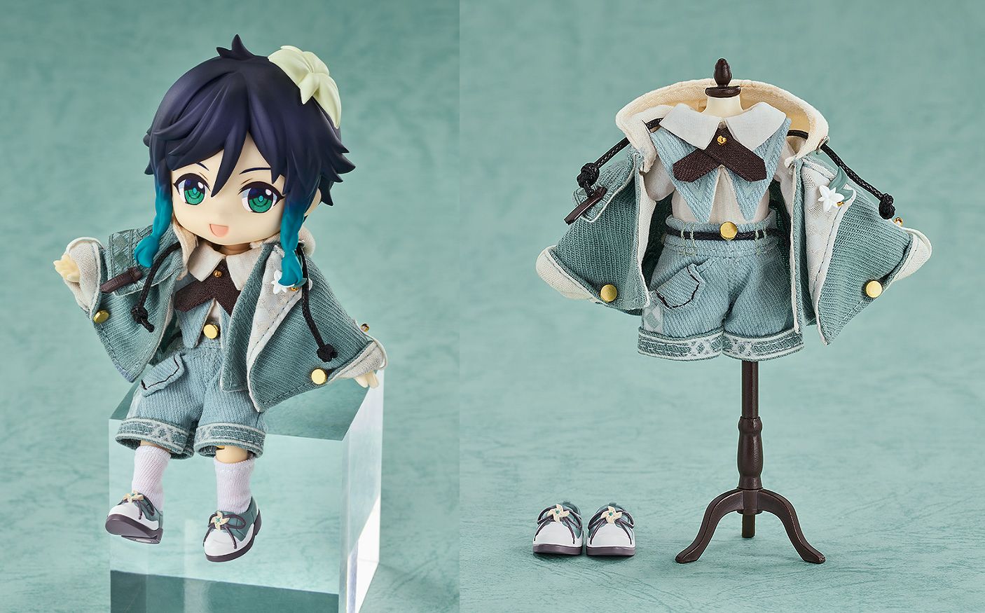 [予約開始]『原神』「ウェンティ 青嵐の悠歌Ver.」のねんどろいどどーる、おようふくセットが登場！[グッドスマイルカンパニー]