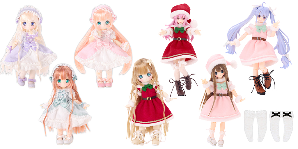 [予約開始]『AZONE』1/12サイズドール用ミニコスチュームから「1/12 ピコP Dreaming Baby set」「ピコP リボンシューズ」「1/12 ピコP ドットチュールソックスset」「トゥインクルサンタクロースset」が登場！[アゾン]