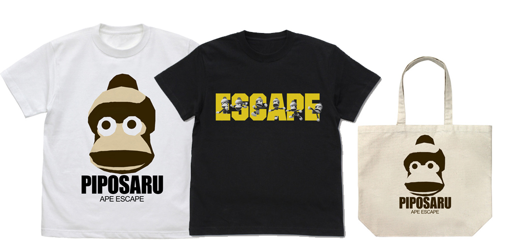 [予約開始]『サルゲッチュ』ピポサルのTシャツ2種とラージトートが登場！[コスパ]