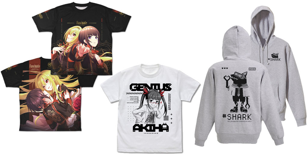 [予約開始]『アイドルマスター シンデレラガールズ』「池袋晶葉」のTシャツ、「しゃーくん」のジップパーカー、「Fascinate」の両面フルグラフィックTシャツが登場！[二次元コスパ]