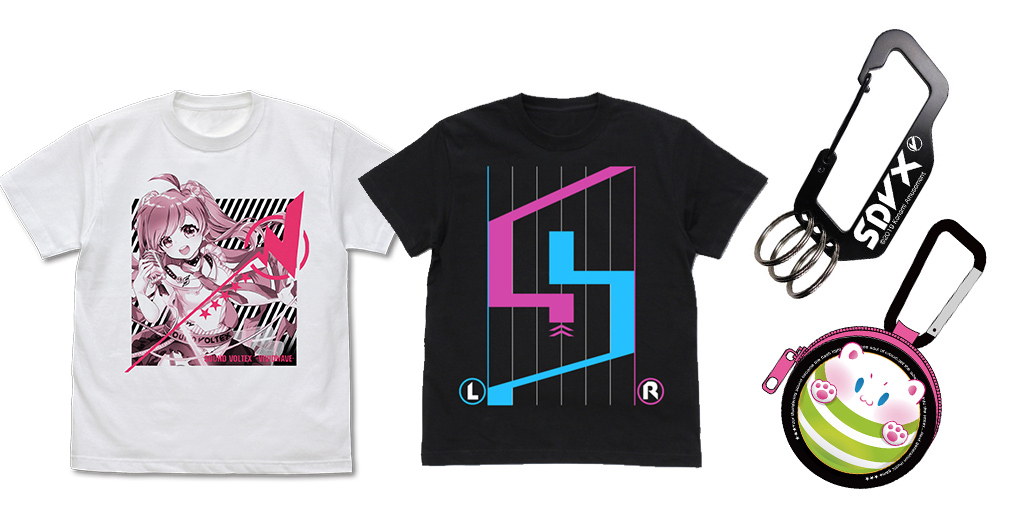 [予約開始]『SOUND VOLTEX』Tシャツ2種、カラビナ、 フルカラーイヤホンポーチが登場！[コスパ]