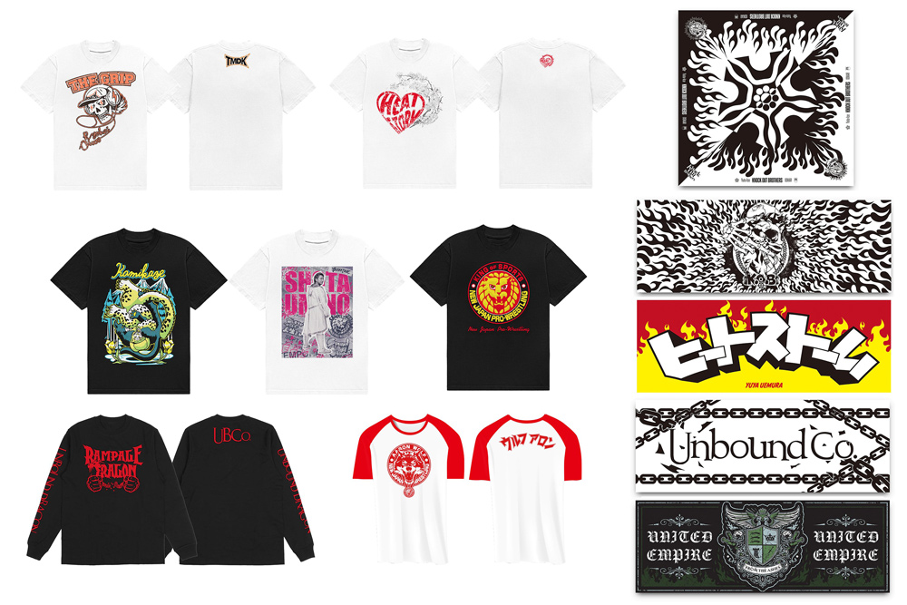 [予約開始]『新日本プロレスリング』Tシャツ、ロングスリーブ、スポーツタオル、スカーフが登場！[新日本プロレス]