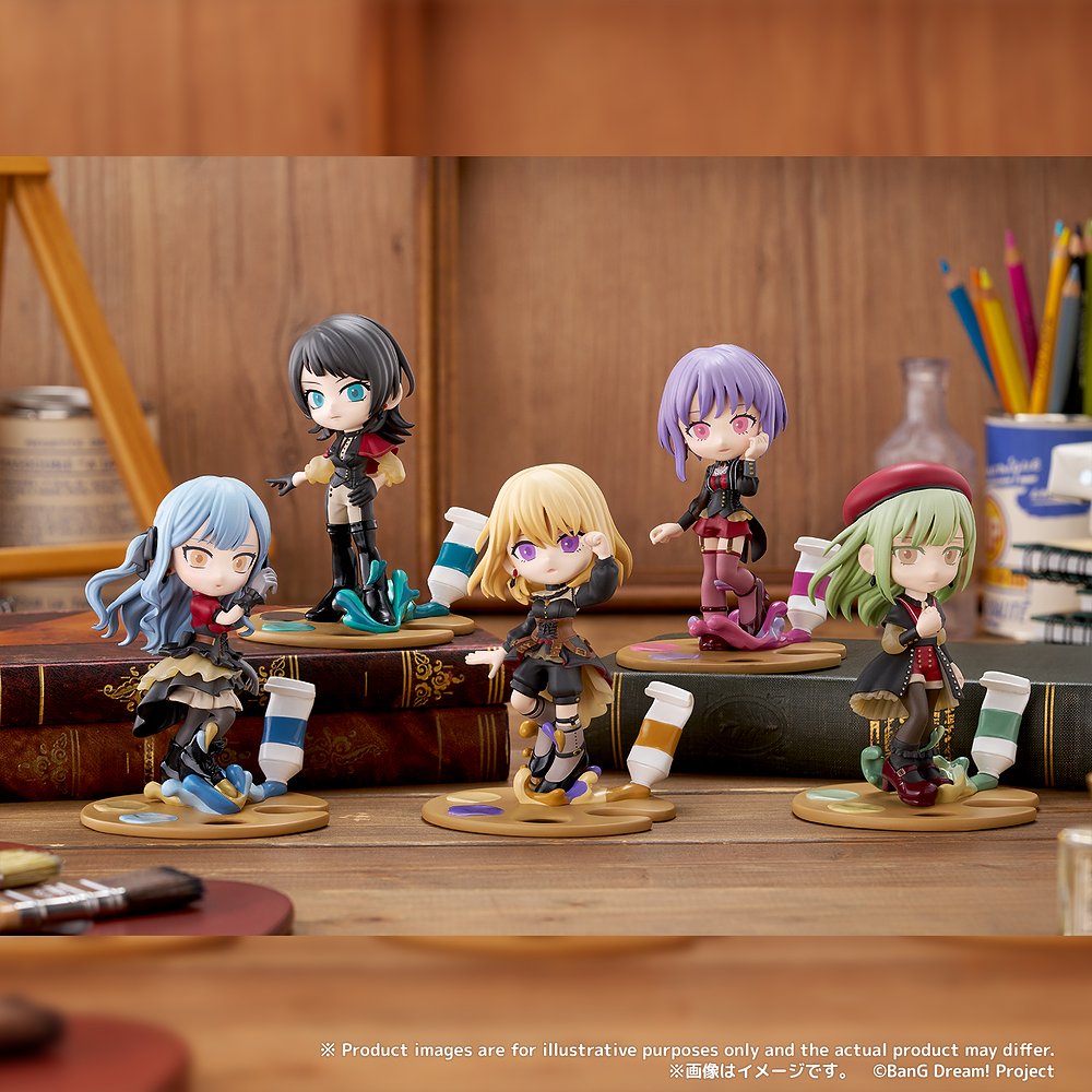 [予約開始]『BanG Dream! Ave Mujica』パレットから生まれるアメリカンアニメーションのようなデフォルメデザインが特徴のオープンフィギュアシリーズ「PalVerse Palè.」にAve Mujicaの5名が登場！[ブシロードクリエイティブ]