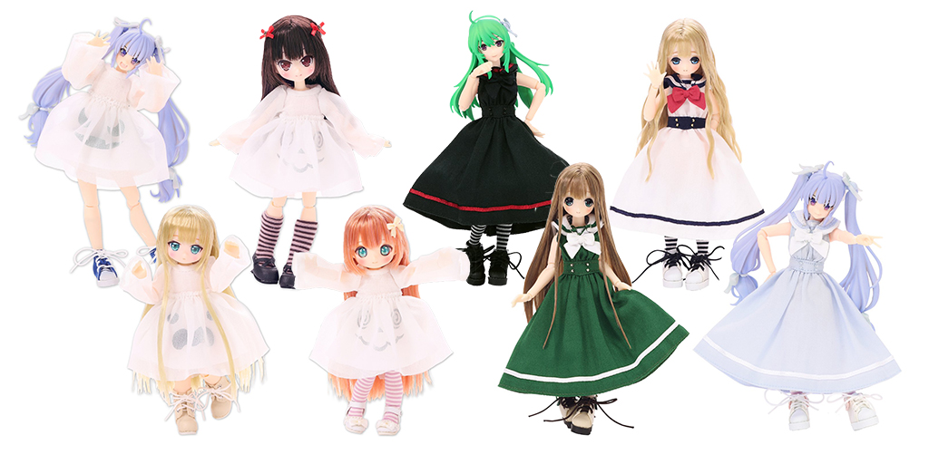 [予約開始]『AZONE』1/12サイズドール用ミニコスチュームから「いろんなおばけのワンピース」「ノースリセーラーワンピ」「セーラーカラースニーカー」が登場！[アゾン]