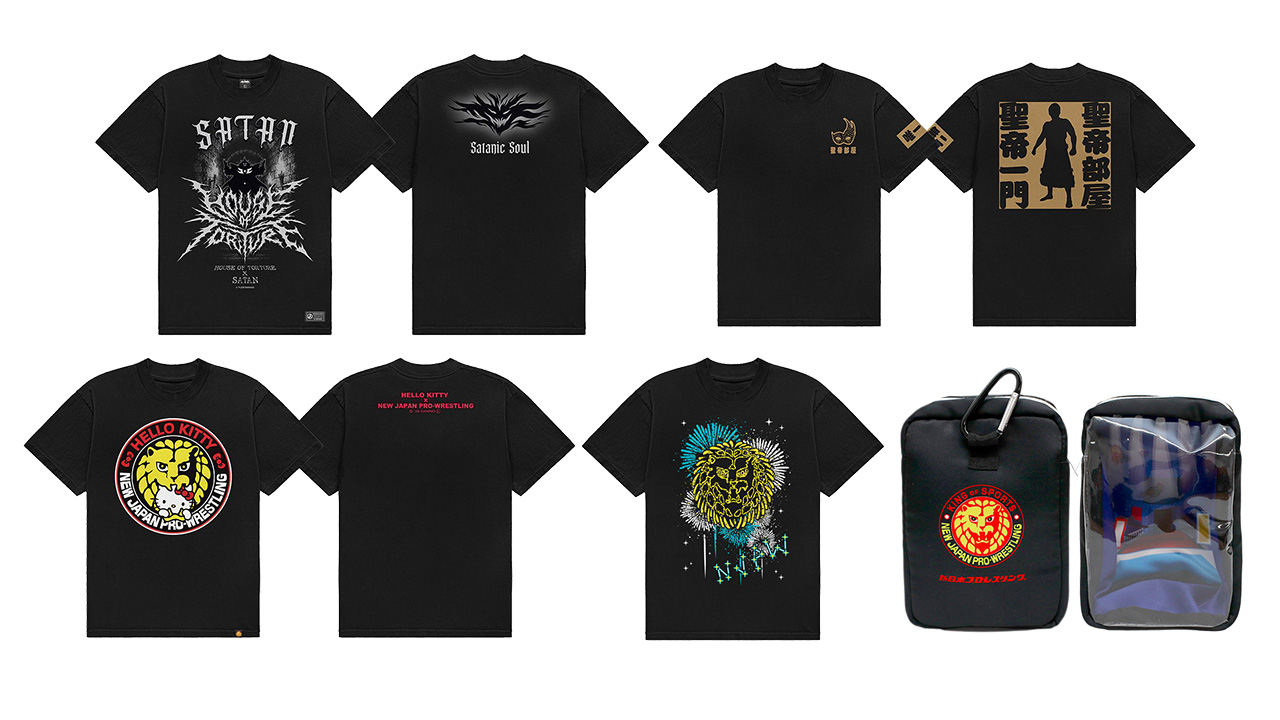 [予約開始]『新日本プロレスリング』Tシャツ、カラビナ付きクリアポーチが登場！[新日本プロレス]