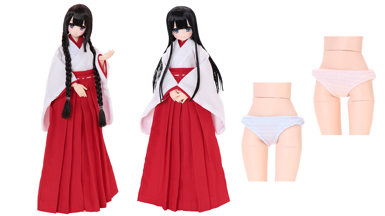 [予約開始]『AZONE』1/6サイズドール用ミニコスチュームから「巫女服set」「縞パンset」が登場！[アゾン]