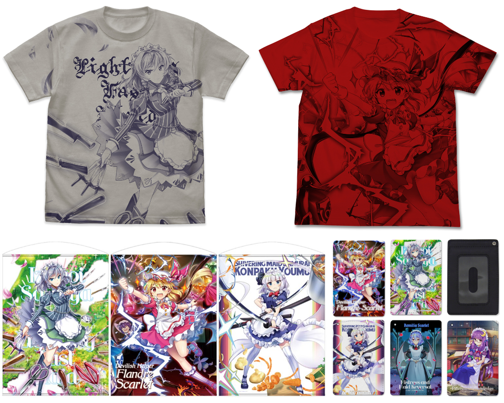 [予約開始]『東方LostWord』オールプリントTシャツ2種、100cmタペストリー3種、B2タペストリー3種、フルカラーパスケース5種が登場！[二次元コスパ]