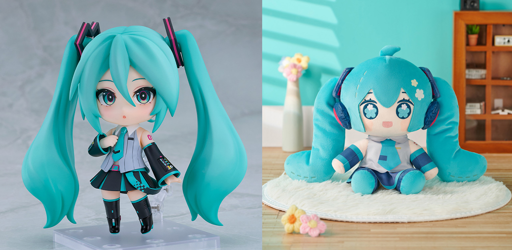 [予約開始]『初音ミク』「ねんどろいど 初音ミク V6」「初音ミク Huggy Doll」が登場！[グッドスマイルカンパニー]