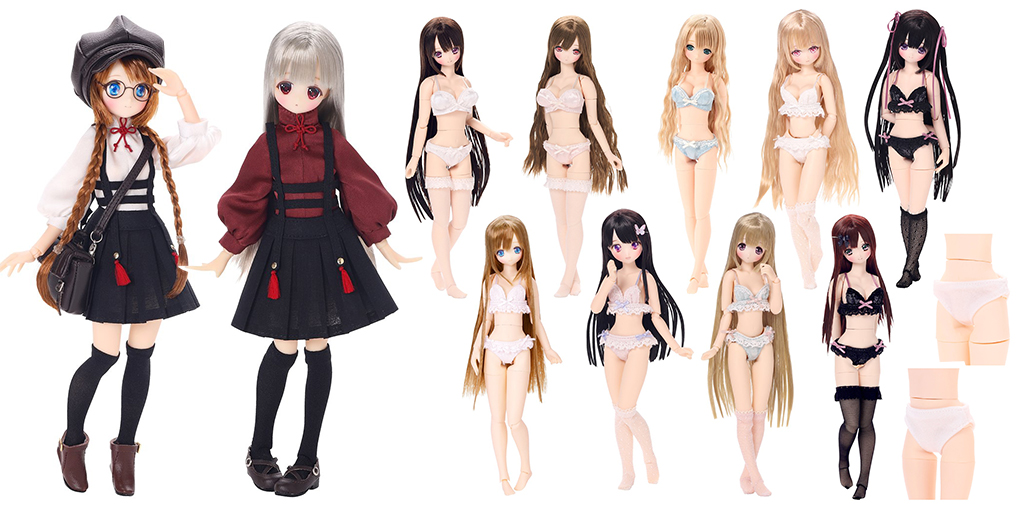 [予約開始]『AZONE』1/6サイズドール用ミニコスチュームから「チャイナカジュアルset」「シンプルショーツset」「ブリリアントブラ＆ショーツset」「アンジュプルミエールブラ＆ショーツset」が登場！[アゾン]