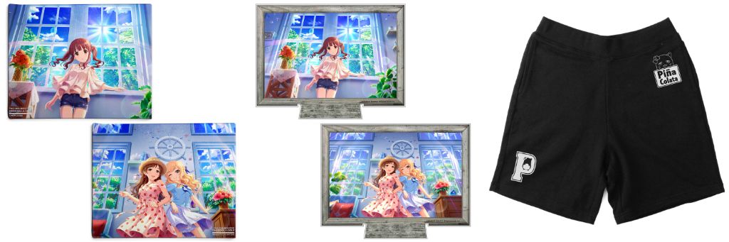 [予約開始]『アイドルマスター シンデレラガールズ』「ぴにゃこら太」のスウェットハーフパンツ、「緒方智絵里」「新田美波＆大槻唯」のキャンバスアート、アクリルスタンド（大）が登場！[二次元コスパ]