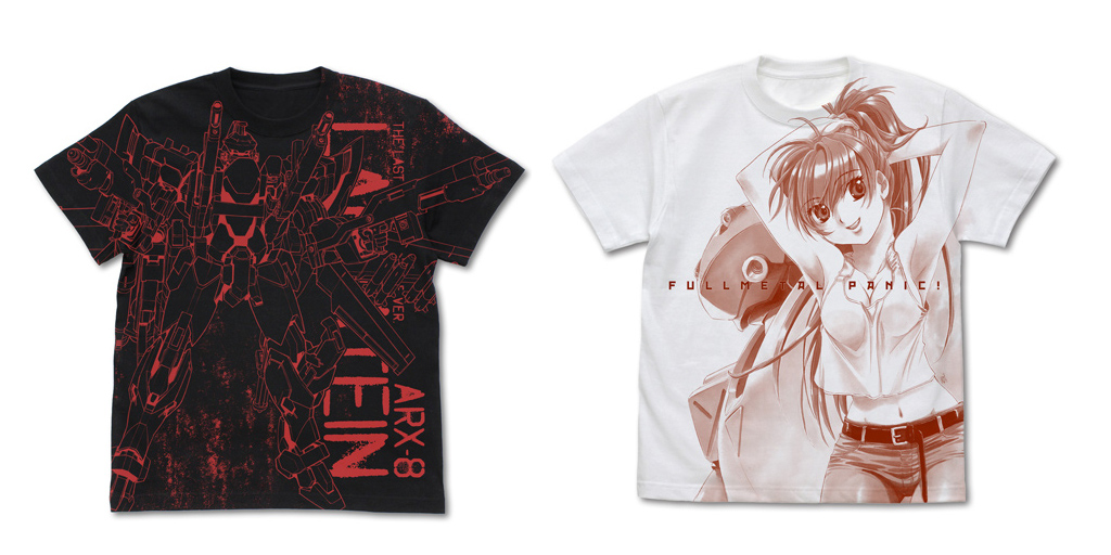 [予約開始]『フルメタル・パニック！』『レーバテイン』と『ナミ』のオールプリントTシャツが登場！[コスパ]