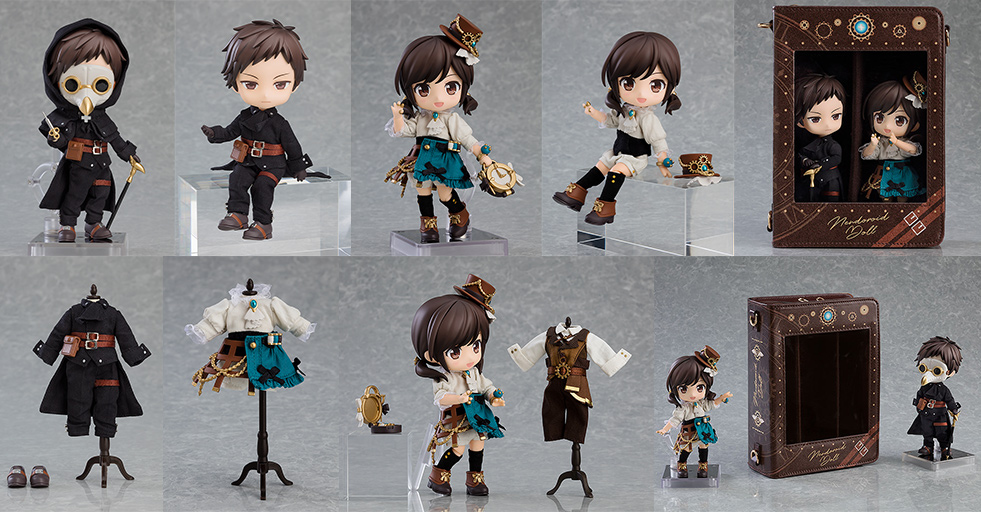[予約開始]『ねんどろいどどーる』「医師：アンセル・モレッティ」「仕立屋：アンナ・モレッテ」のねんどろいどどーるとおようふくセット、「歯車の古書」のおでかけポーチ ねおが登場！[グッドスマイルカンパニー]