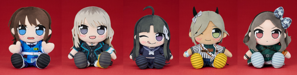 [予約開始]『ガールズバンドクライ』「井芹 仁菜」「河原木 桃香」「安和 すばる」「ルパ」「海老塚 智」のくりぱんぬいぐるみシリーズが登場！[グッドスマイルカンパニー]
