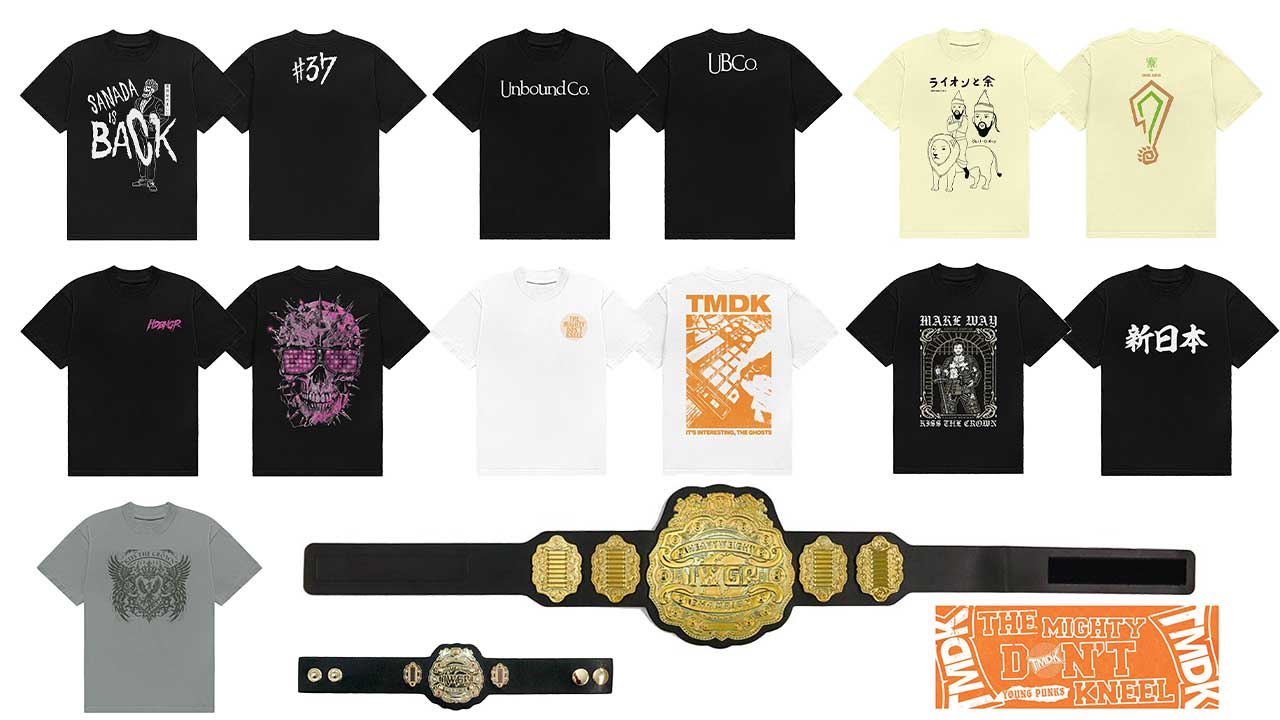 [販売開始]『新日本プロレスリング』ストラップ、プラスチックチャンピオンベルト、スポーツタオル、Tシャツが登場！[新日本プロレス]