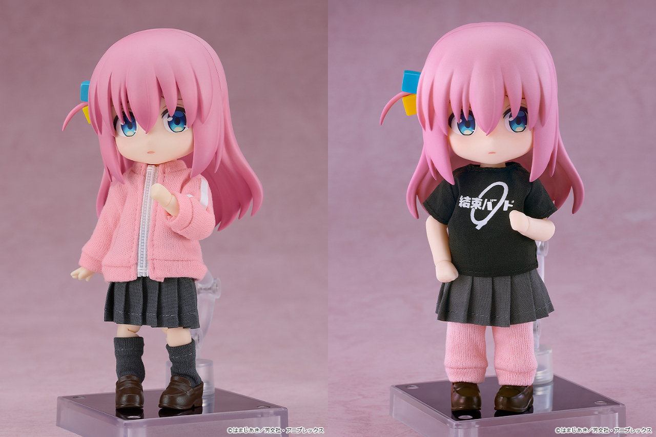 [予約開始]『アニメ「ぼっち・ざ・ろっく！」』「ねんどろいどどーる 後藤ひとり」「ねんどろいどどーる おようふく 結束バンドTシャツ」が登場！[グッドスマイルカンパニー]