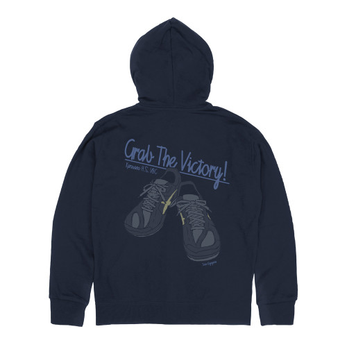 影山飛雄シューズ ジップパーカー NAVY