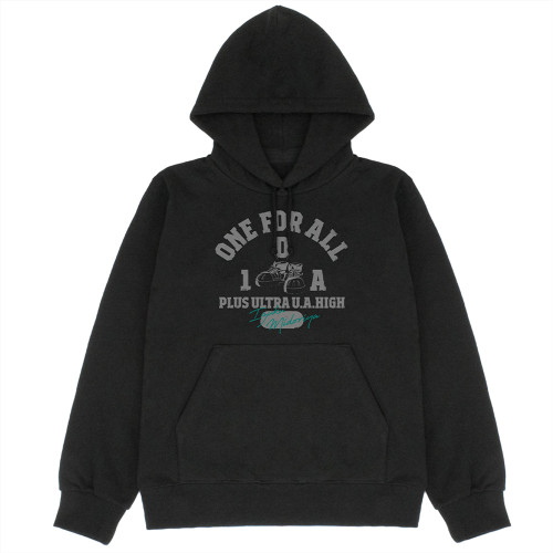 緑谷出久 カレッジ プルオーバーパーカー BLACK