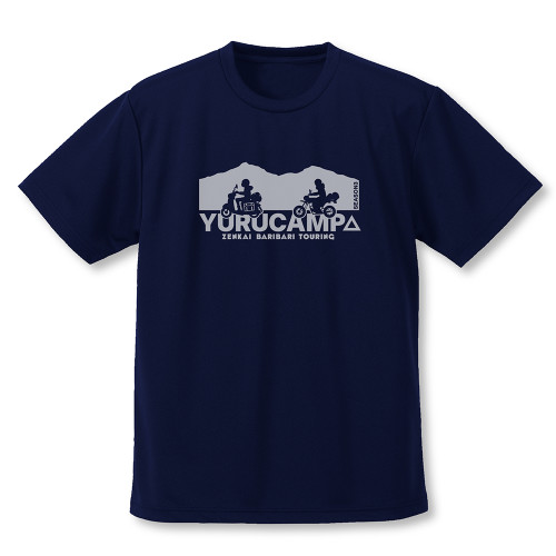 リン・綾乃ツーリング ドライTシャツ NAVY