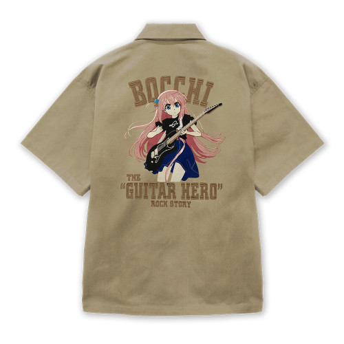 後藤ひとり 刺繍ワークシャツ Playing the guitar Ver. 2025MODEL SAND KHAKI