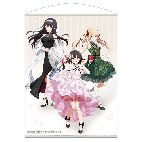 描き下ろし 恵・英梨々・詩羽 100cmタペストリー Blooming dress Ver.