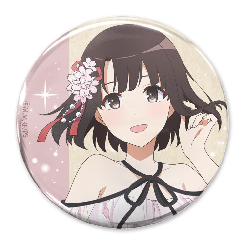 描き下ろし 加藤恵 65mm缶バッジ Blooming dress Ver.