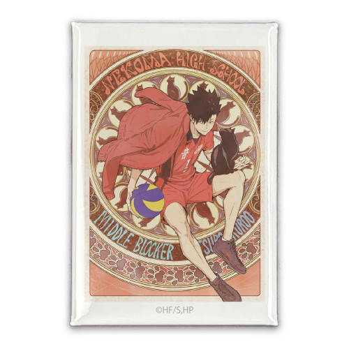 黒尾鉄朗 スクエア缶バッジ 飛翔Ver.