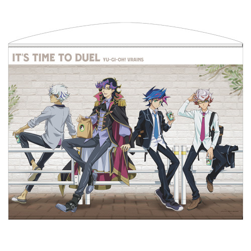 描き下ろし 遊作＆了見＆尊＆Ai（人間態） 100cmタペストリー オフモードの決闘者Ver.