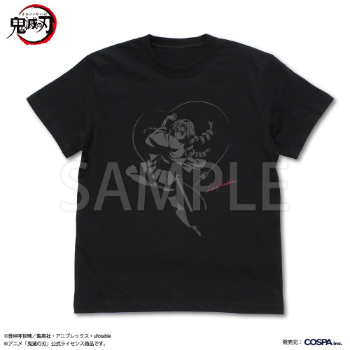 甘露寺蜜璃 恋の呼吸 Tシャツ （BLACK）